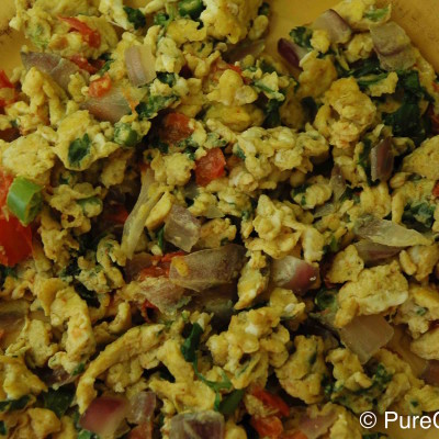 Masala Scrambled Eggs