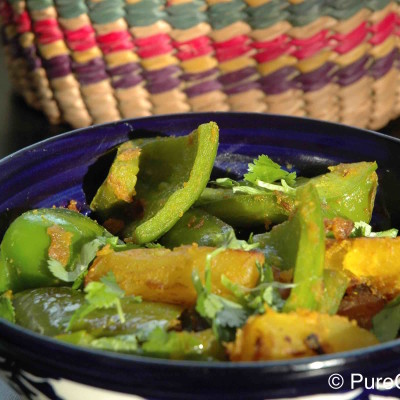 Green Peppers and Potatoes