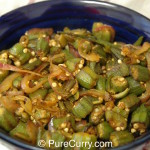 Okra con Cebollas al Curry