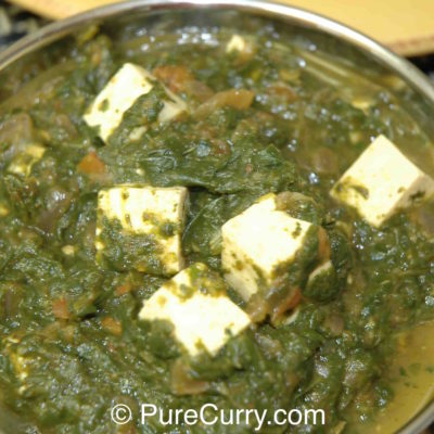 Espinacas Con Paneer (Saag Paneer)