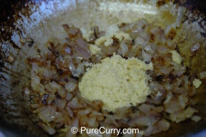 Onions and Ginger-garlic Paste