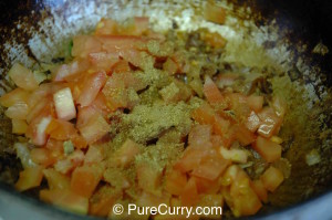 Onion-tomato masala