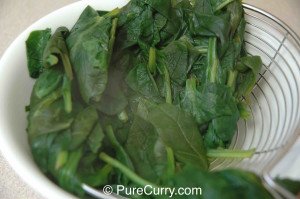 Blanched Spinach