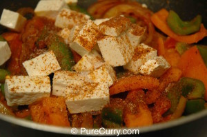 Paneer with Bell Peppers