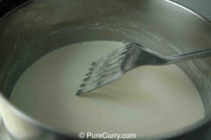 Thickened milk