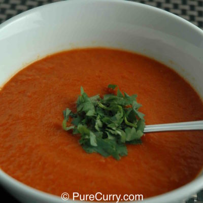 Sopa de Pimiento Rojo Asado