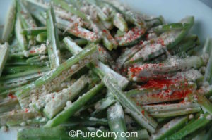 Seasoned Okra Slices