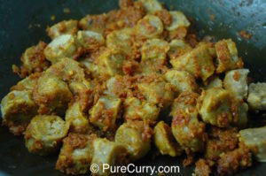 Gram flour dumplings, Besan ke Gatte, Besan ke dakre