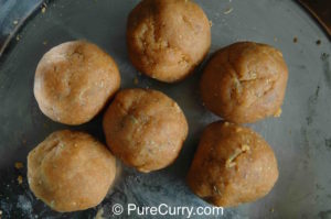 Gram flour dumplings, Besan ke Gatte, Besan ke dakre