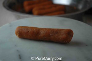 Gram flour dumplings, Besan ke Gatte, Besan ke dakre