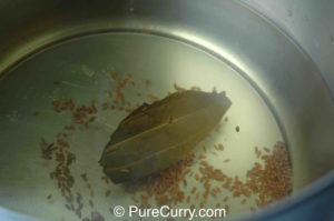 Water, Bay Leaves and Caraway Seeds