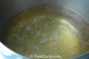 Water, Bay Leaves and Caraway Seeds