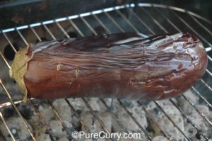 Eggplant on Grill