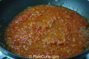 Tomato Masala Cooking