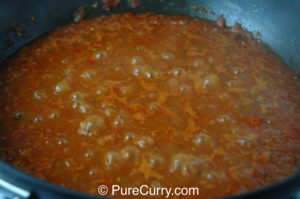 Tomato Masala Cooking