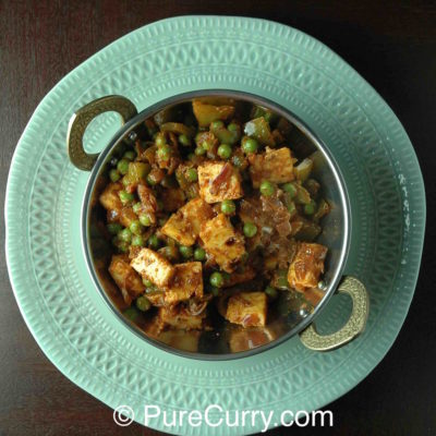 Paneer, Peas and Peppers