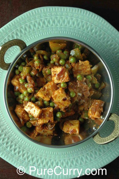 Paneer, Peas and Peppers