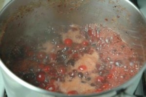 cranberries, chutney