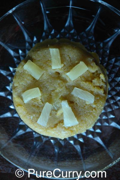 Pineapple Sooji Halwa Sheera