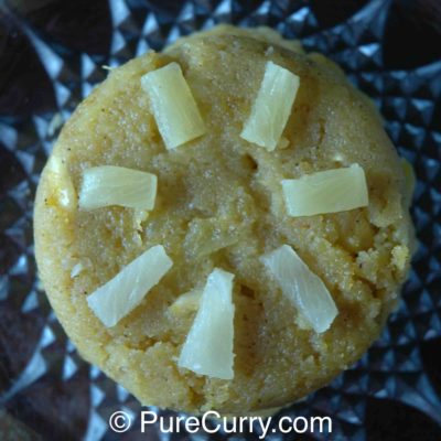 Pineapple Sooji Halwa Sheera