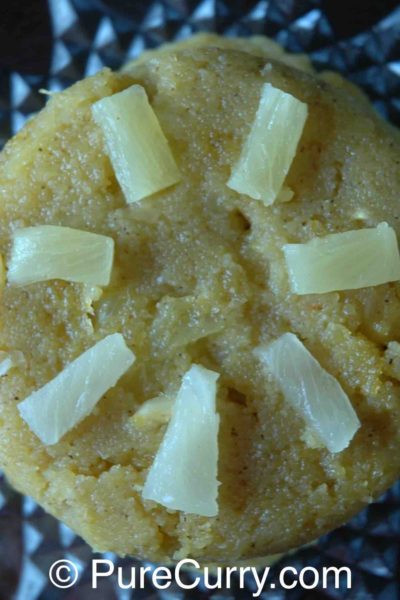 Pineapple Sooji Halwa Sheera