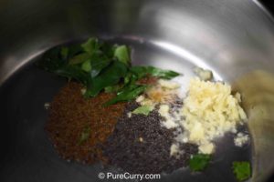 Tadka, Cumin Seeds, Mustard Seeds, Ginger, Curry Leaves